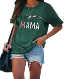 Women Plant Mama Tee Shirt Funny Gardening Graphic Tee Tops