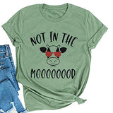 Women Not in The Mood Cow Shirt Funny Cow Shirt