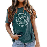 Women Camping Crew Shirt Vacation Nature Adventure Lover Tees