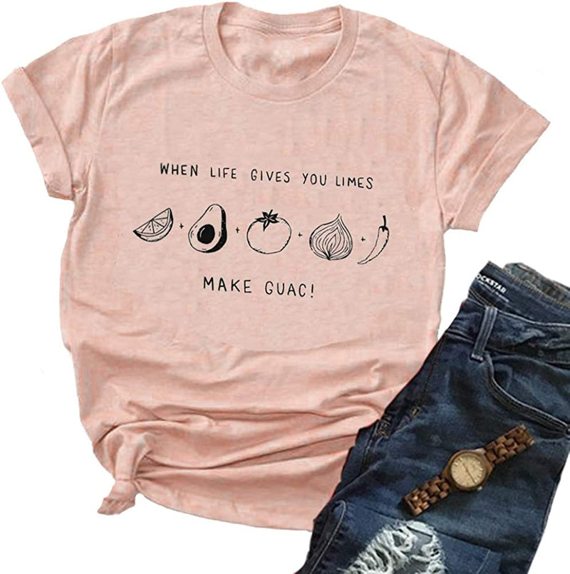 When Life Gives You Limes Women T-Shirt Fruit Shirt