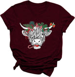 Women Cute Cow Tshirt Cow Lover Shirt