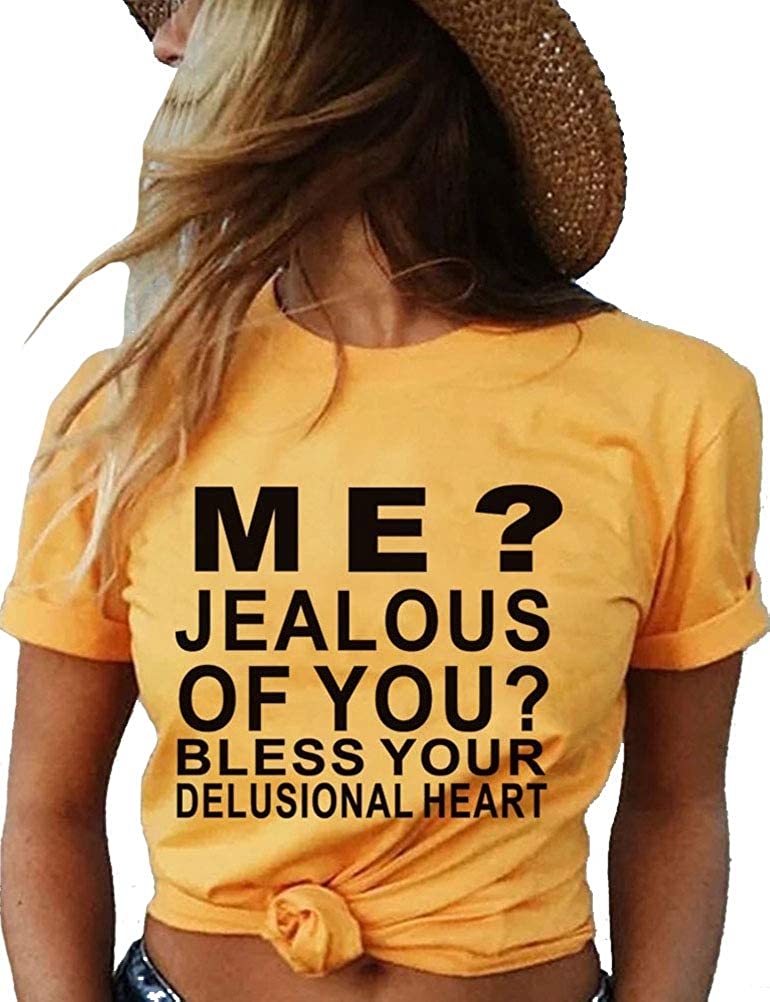 Women Bless Your Delusional Heart T-Shirt Graphic Shirt