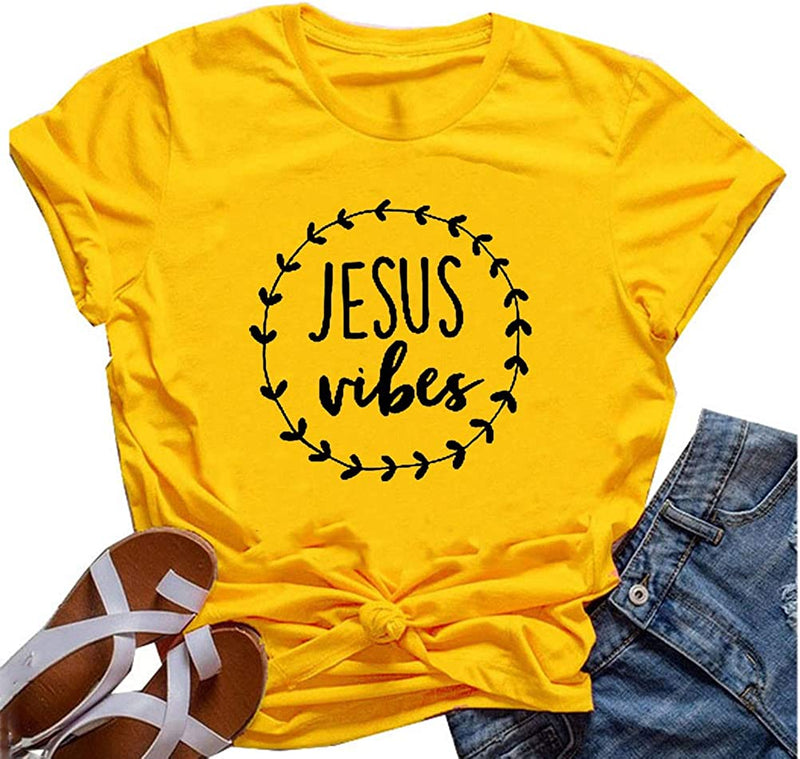 Women Jesus Vibes T-Shirt Christian Tee