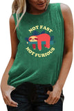 Women Not Fast Not Furious Shirt Funny Sloth Shirt Women Sloth Tank Top