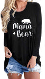 Women Long Sleeve Mama Bear Blouse