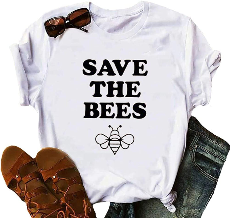 Women Save The Bees T-Shirt Beekeeper Shirt
