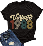 Damen Vintage 1970er Jahre Vintage 1980er Jahre Vintage 1990er Geburtstag T-Shirt