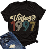 Damen Vintage 1970er Jahre Vintage 1980er Jahre Vintage 1990er Geburtstag T-Shirt