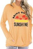 Women Bring On The Sunshine Long Sleeve Blouse with Pockets