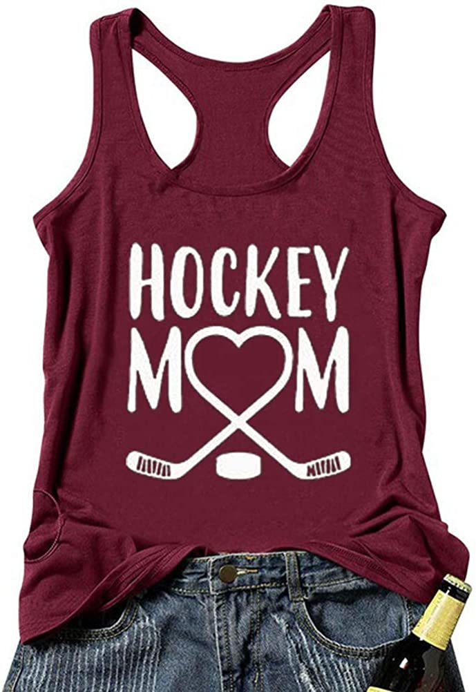 Débardeur de chemise de maman de hockey pour femmes