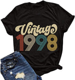 Damen Vintage 1970er Jahre Vintage 1980er Jahre Vintage 1990er Geburtstag T-Shirt