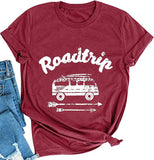 Women Road Trip T-Shirt Travel Hippie Shirt