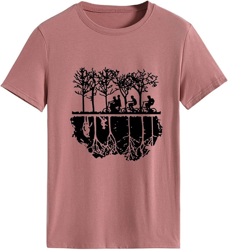 Women Campus T-Shirt Green Years Good Times Tee Tops