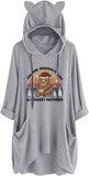 Women on The Naughty List and I Regret Nothing Funny Christmas Bear Hoodies Tops