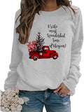 Women Long Sleeve It's The Most Wonderful Time of The Year Sweater Christmas Shirt