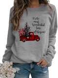 Women Long Sleeve It's The Most Wonderful Time of The Year Sweater Christmas Shirt