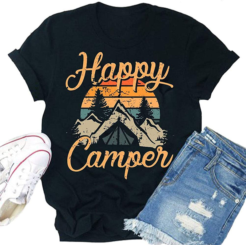Women Happy Camper T-Shirt