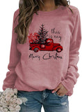 Women Long Sleeve Merry Christmas Sweater Christmas Shirt