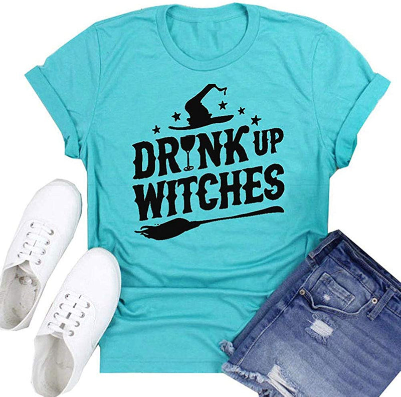 Women Drink Up Witches T-Shirt Halloween Shirt