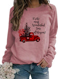 Women Long Sleeve It's The Most Wonderful Time of The Year Sweater Christmas Shirt