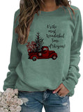 Women Long Sleeve It's The Most Wonderful Time of The Year Sweater Christmas Shirt