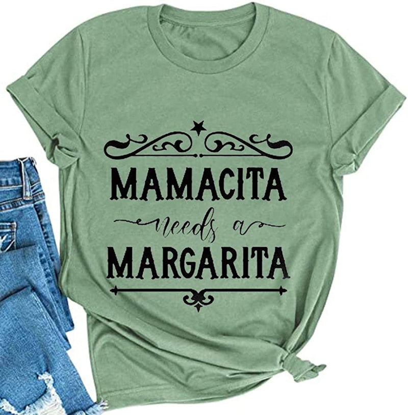 Women Mamacita Needs A Margarita T-Shirt Cinco De Mayo Shirt