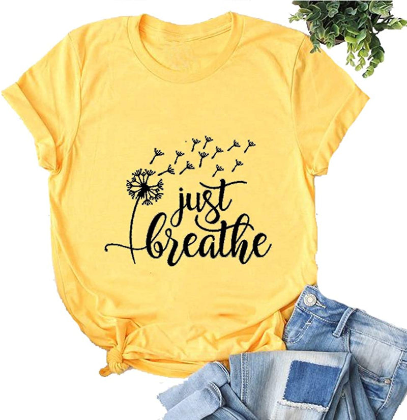 Women Just Breathe T-Shirt Hope Shirt
