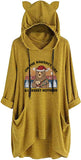 Women on The Naughty List and I Regret Nothing Funny Christmas Bear Hoodies Tops