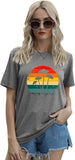 Women Mushroom Rainbow Graphic Tees