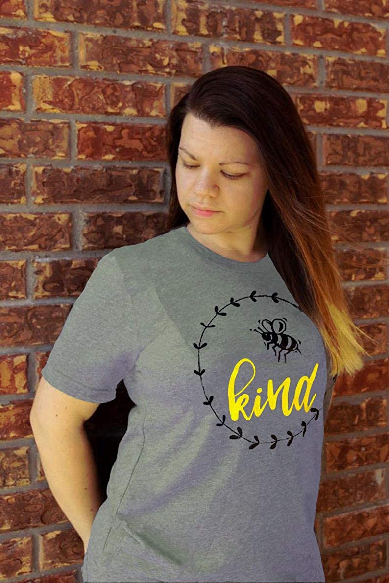 Women Bee Kind T-Shirt Graphic Shirt