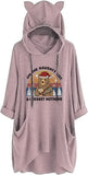 Women on The Naughty List and I Regret Nothing Funny Christmas Bear Hoodies Tops