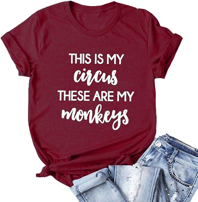 This is My Circus These are My Monkeys T-Shirt Mom Life