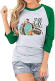 Women It's Fall Y'all Shirt 3/4 Raglan Sleeves Halloween Shirt