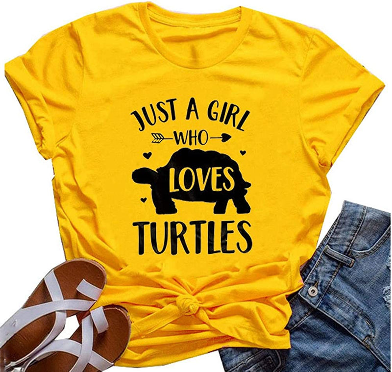 Women Just A Girl Who Loves Turtles T-Shirt
