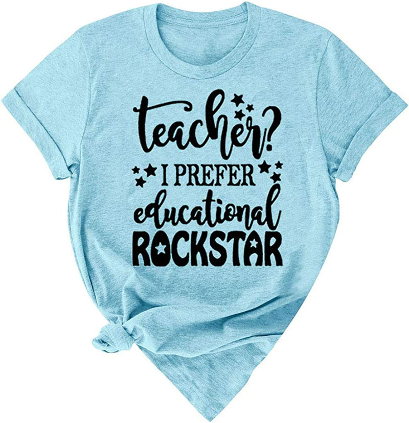 Teacher I Prefer Educational Rockstar Shirt