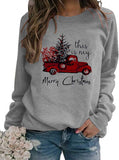 Women Long Sleeve Merry Christmas Sweater Christmas Shirt