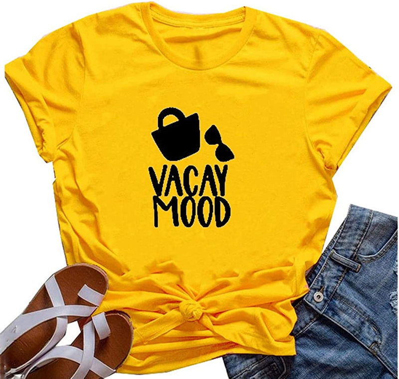 Women Vacay Mood Graphic T-Shirt