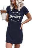 Women When You Can't Find The Sunshine Be The Sunshine Shirt Sunshine Mini Dress