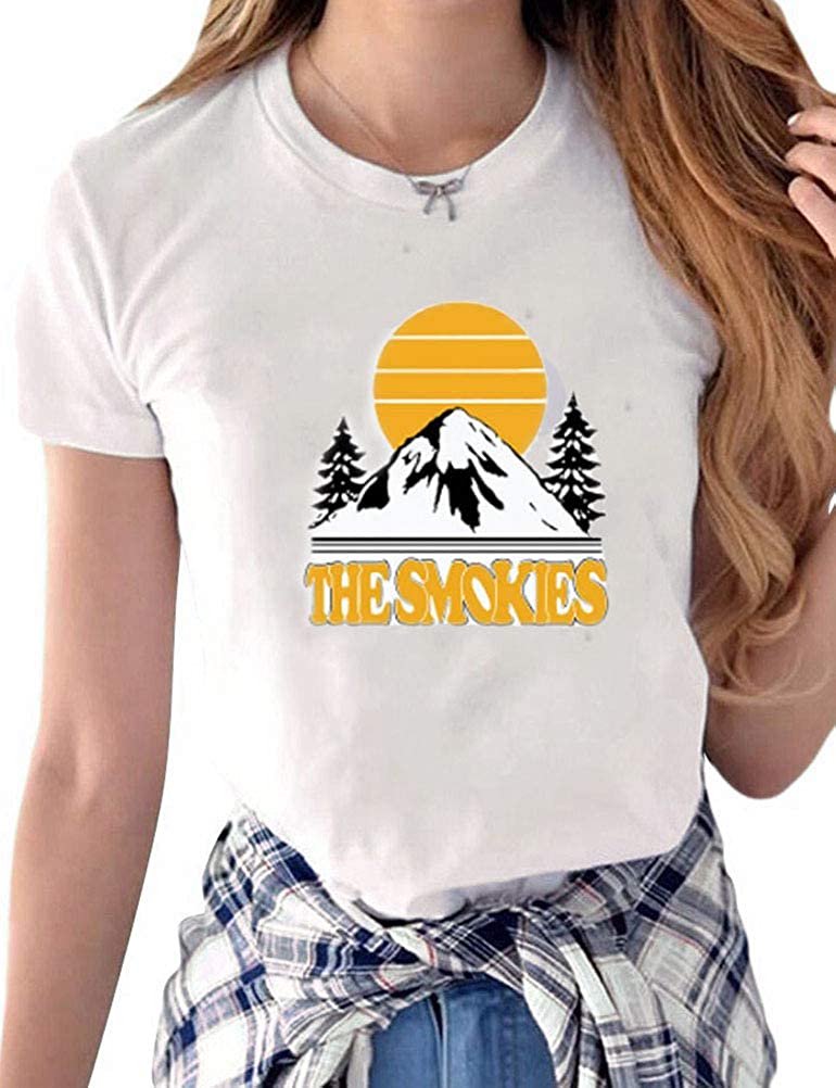 Women The Smokies T-Shirt Graphic Vintage T-Shirts Tops