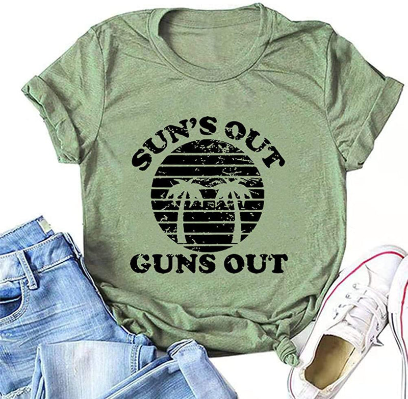 Women Sun's Out Buns Out T-Shirt Sunshine Shirt
