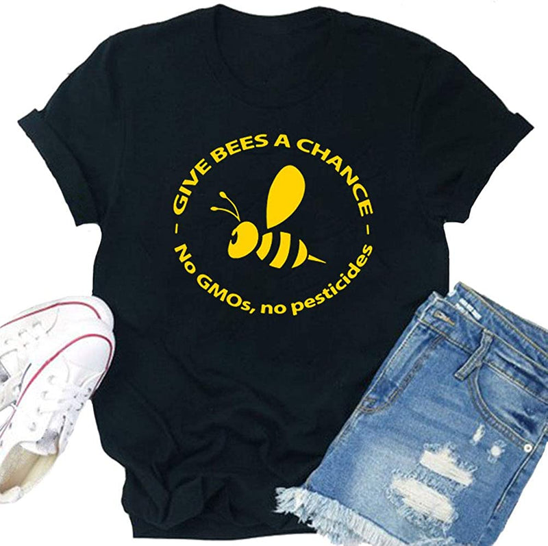 Women Give Bees A Chance T Shirt Bee Shirt