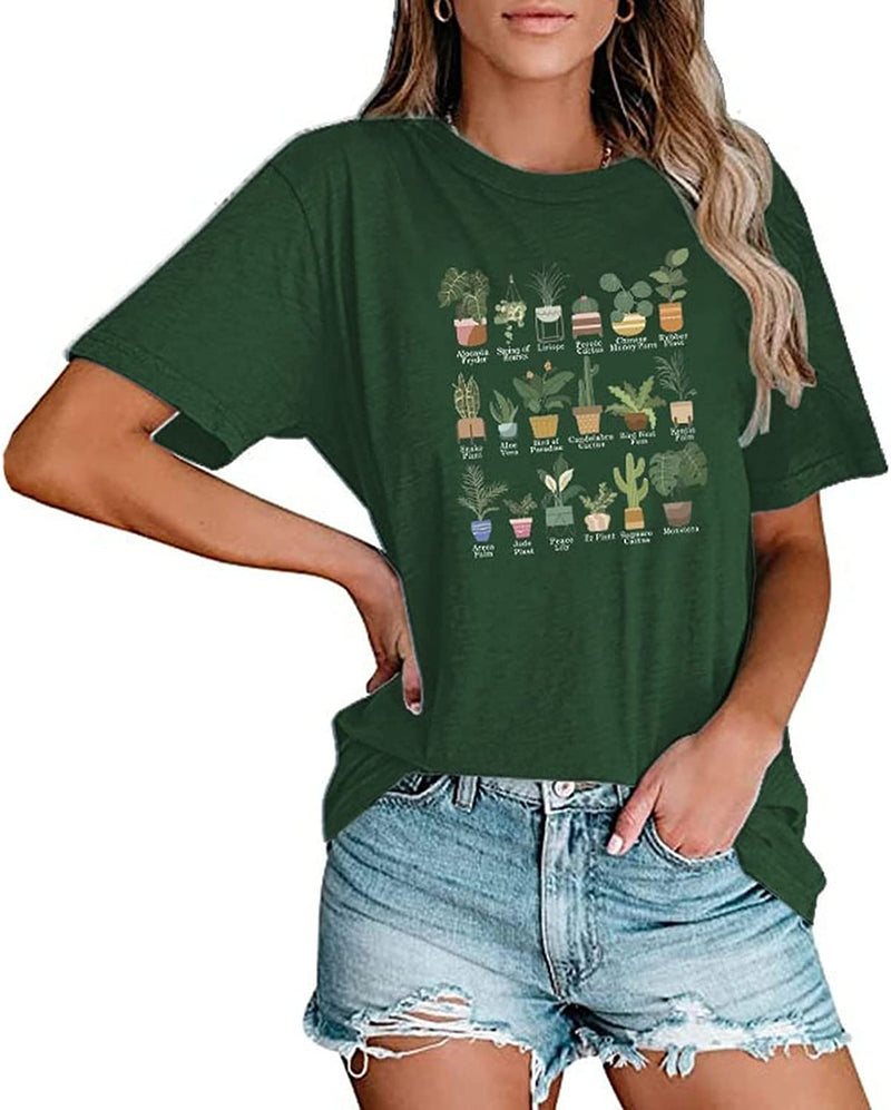 Women Plant Mom Gift T-Shirt Flower Girl Tees