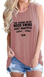 Women The Chains On My Mood Swing Just Snapped Run Shirt