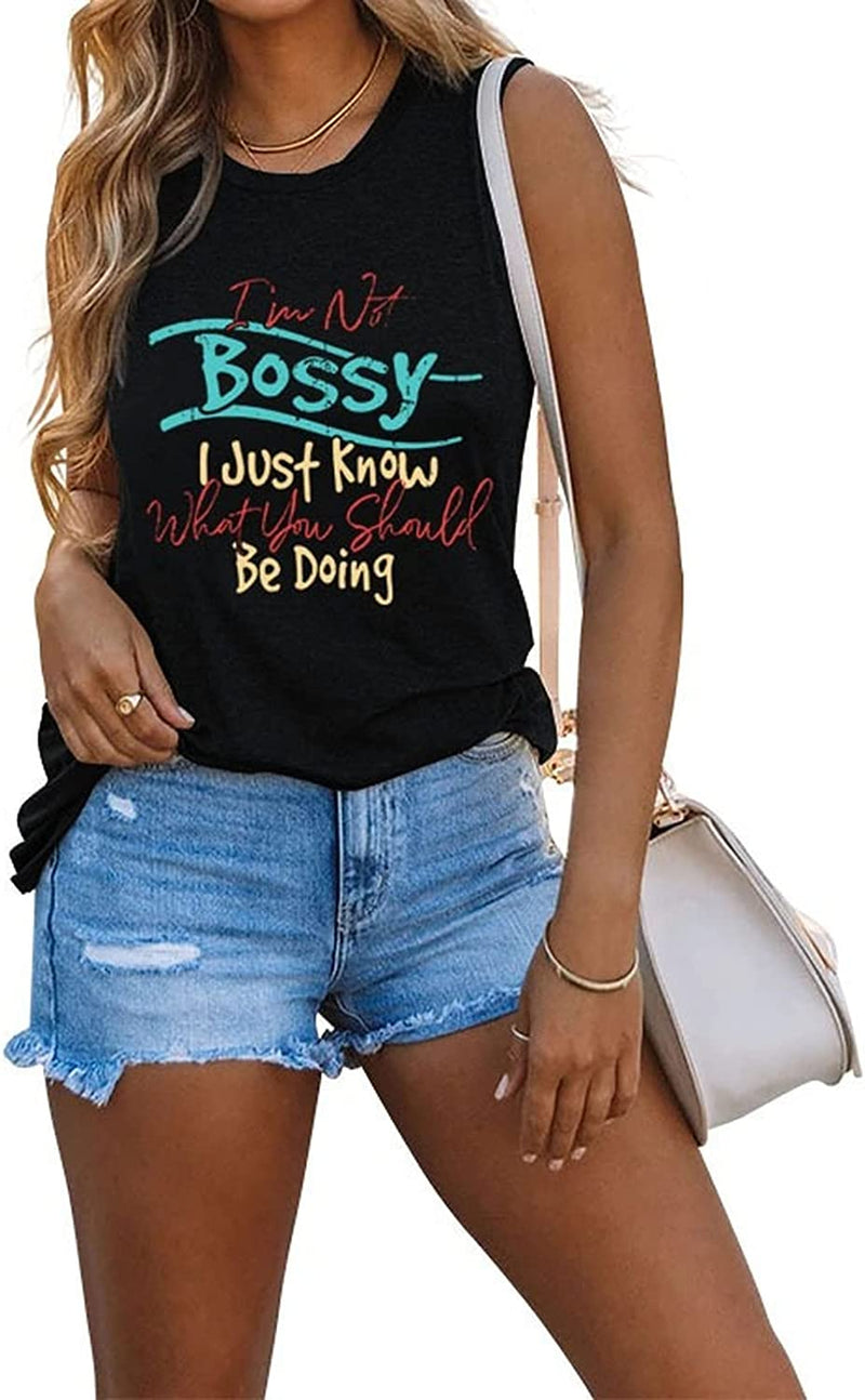 Funny Shirts for Wife Women I'm Not Bossy I Just Know What You Should Be Doing Tees Tops