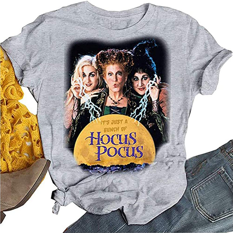 It's Just A Bunch of Hocus Pocus Shirt for Women Halloween