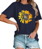 Blessed Nana Sunflower T-Shirt Women Cute Granny Gift Tees