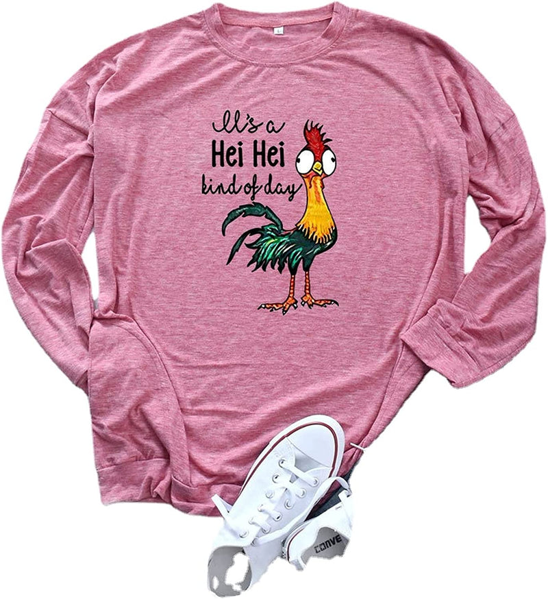 Women It's a HEI HEI Kind of Day Shirt Long Sleeve Graphic Blouse