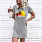 Women Beer Me Shirt Beer Me Vintage Graphic Shirt Mini Dress