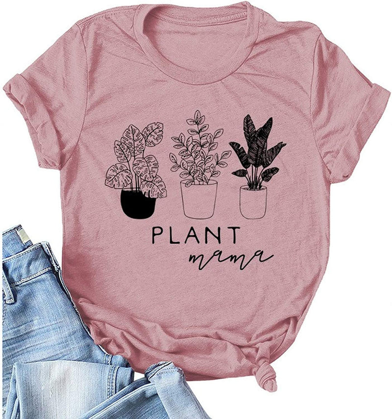 Women Plant Mama T-Shirt Graphic T-Shirt
