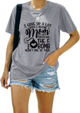 Women Funny New Mom Shirt F-Bomb Mom Tees